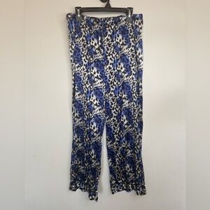 Victoria's Secret Blue and Black Patterned Pants